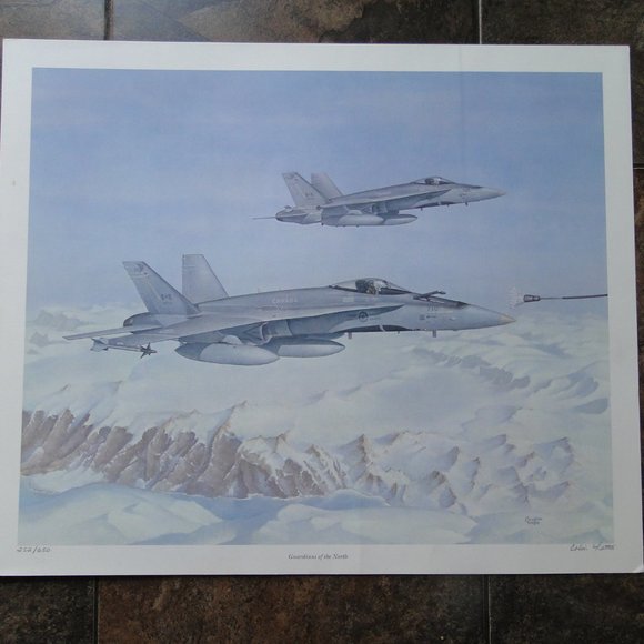 1989 COLIN LATTA GUARDIANS OF THE NORTH RARE PRINT - Picture 1 of 6
